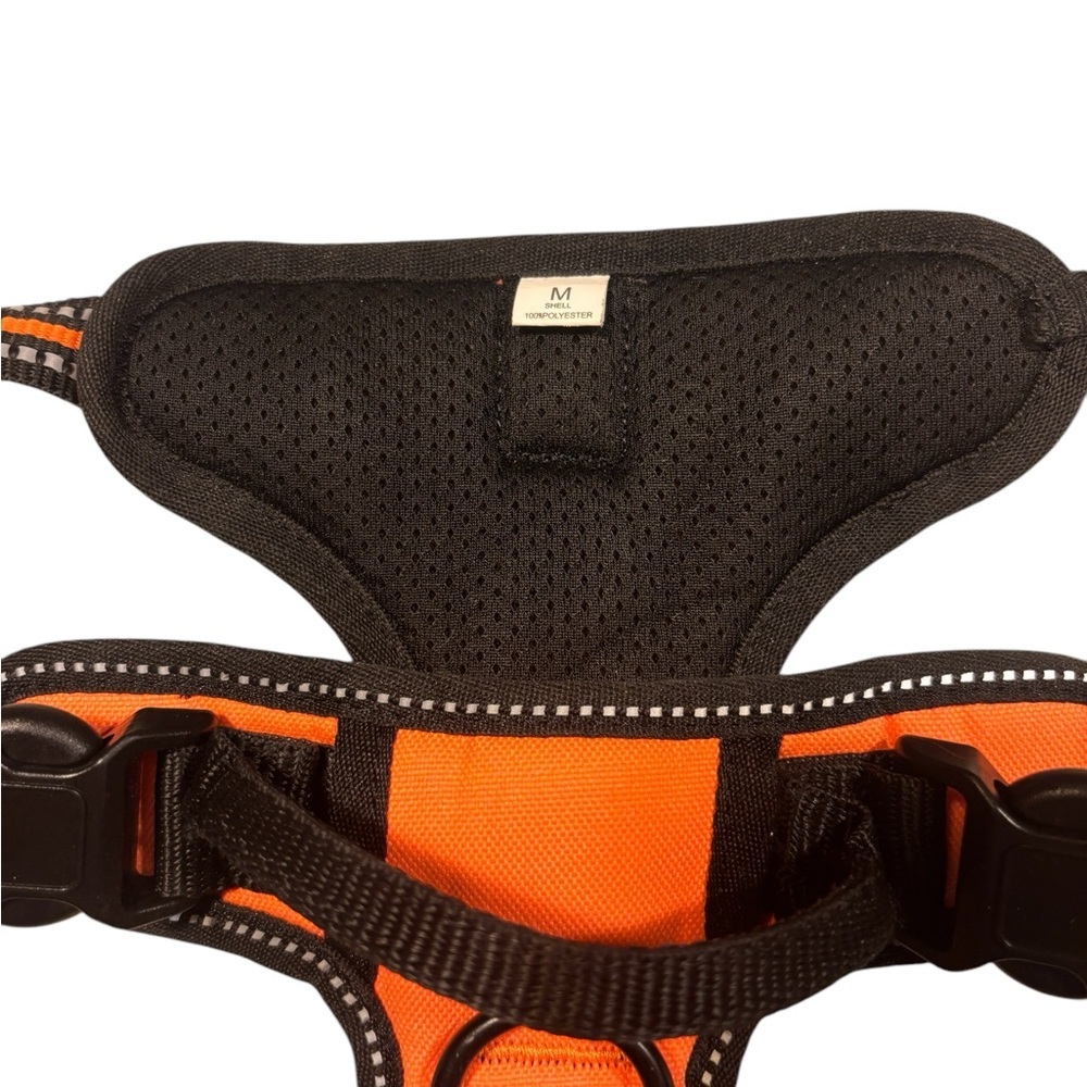Dipperdap Orange and Black Dog Harness - Picture 3 of 5